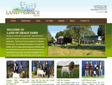 Tablet Screenshot of landofgracefarm.com